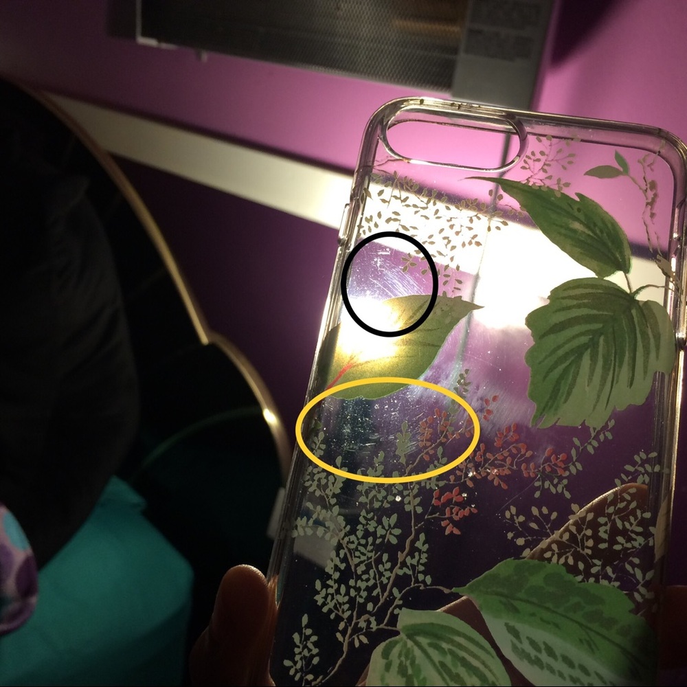 kate spade green leaves cover iPhone 6+, 7+, 8+ - Picture 4 of 8